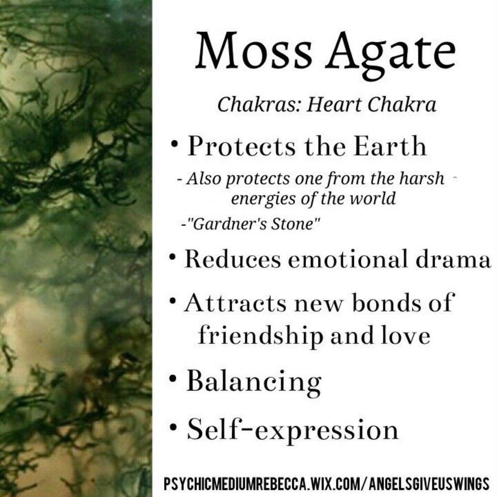 1 Piece🌿 Moss Agate Tumbled Stone - Picture 3 of 4